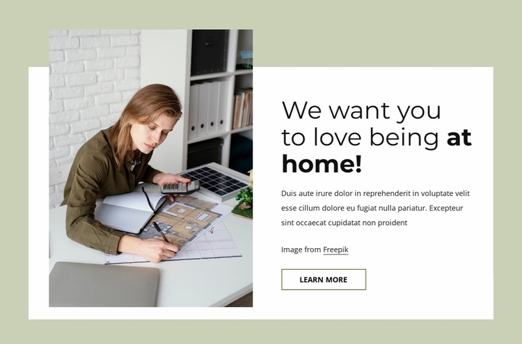 Creating personalized spaces Landing Page