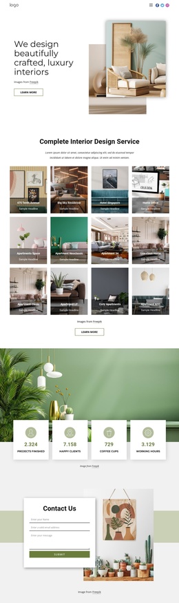 We Design Luxury Interiors Builder Joomla