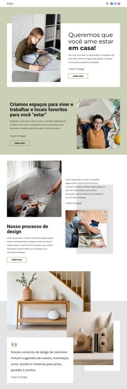 Projetos De Interiores Personalizados - Design De Site Fácil