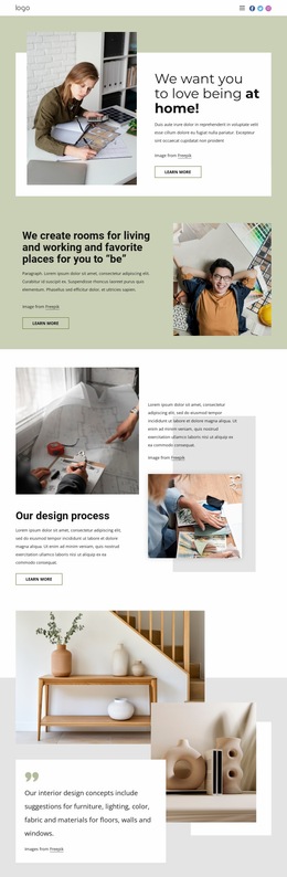 Most Creative Website Builder For Custom Interior Designs