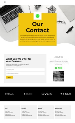 Contacts Of All Offices - Free Html5 Theme Templates