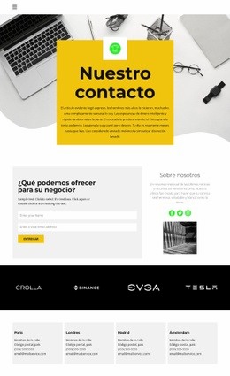 Contactos De Todas Las Oficinas. - Online HTML Page Builder