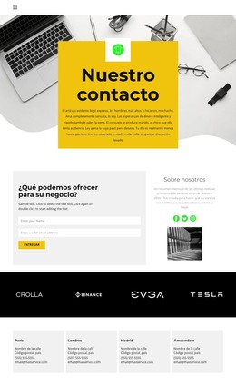 Contactos De Todas Las Oficinas. - Descarga De Plantilla HTML