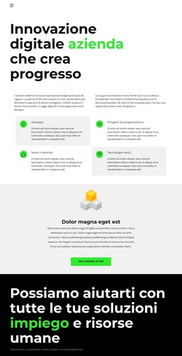 Nuovi Sviluppi Innovativi - Miglior Design Del Modello Di Sito Web