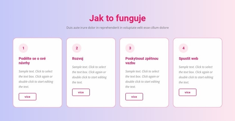 Náš tvůrčí proces Šablona CSS