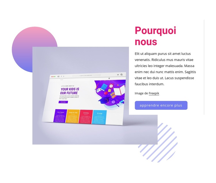 Nous sommes un studio de design primé Thème WordPress