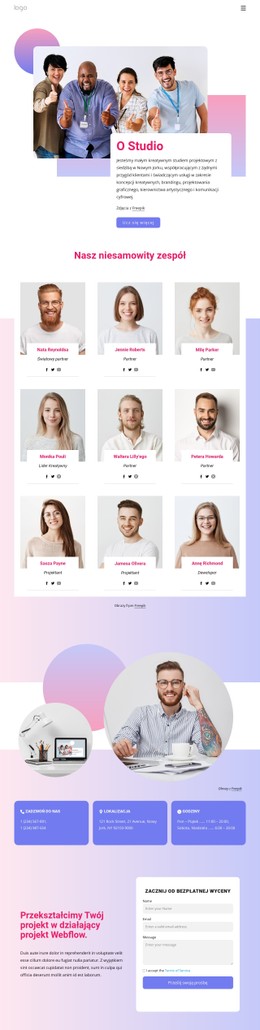 Artystyczne Studio Kreatywne Prosty Szablon CSS