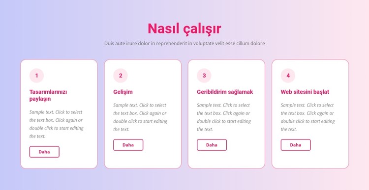 Yaratıcı sürecimiz CSS Şablonu