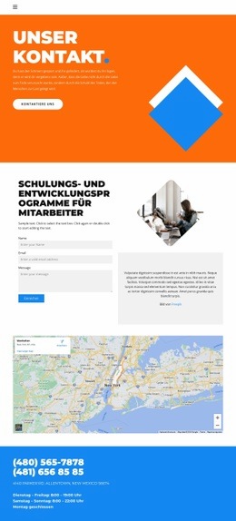 Kontakte Der Designagentur - HTML Builder Drag And Drop