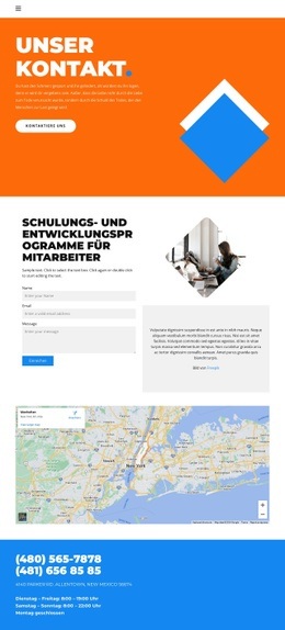 Kontakte Der Designagentur – Professioneller Website-Builder