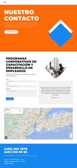 Contactos De Agencias De Diseño - HTML Builder Drag And Drop