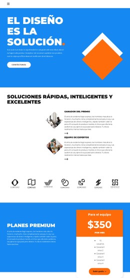 El Diseño Es Parte Del Negocio. Plantilla HTML5