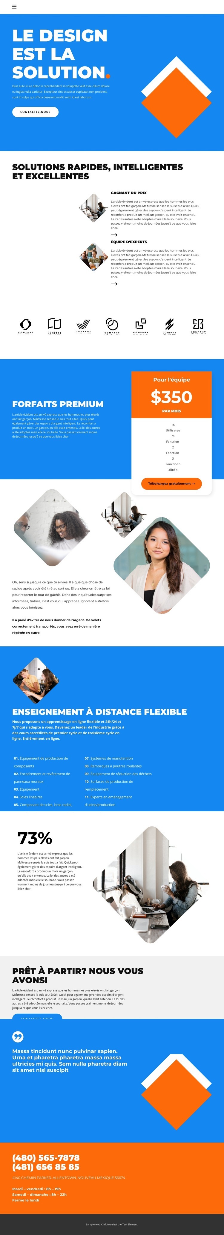 Le design fait partie du business Conception de site Web