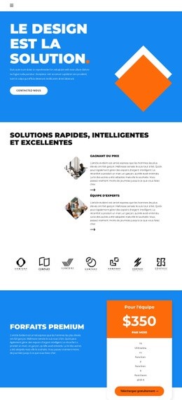 Le Design Fait Partie Du Business – Maquette De Site Web Par Glisser-Déposer