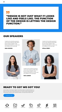 Speaker HTML Templates | Nicepage