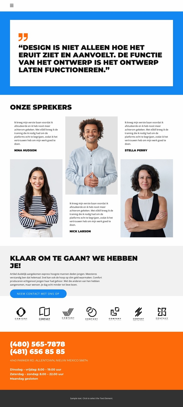 Drie ontwerpers Joomla-sjabloon