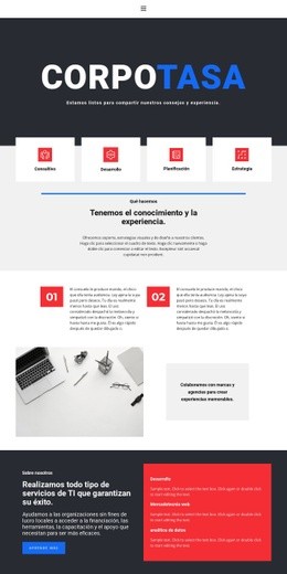 Configuración Corporativa: Maqueta De Sitio Web Profesional Personalizable