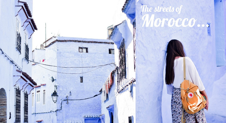 The secret of Morocco Homepage Design