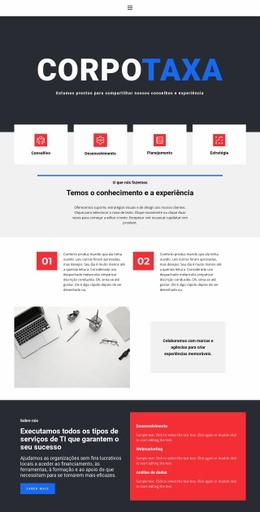 Designer De Site Para Configurações Corporativas