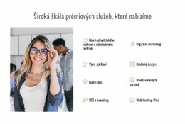 Šablona CSS Pro Prémiová Rozmanitost Nabízených Služeb