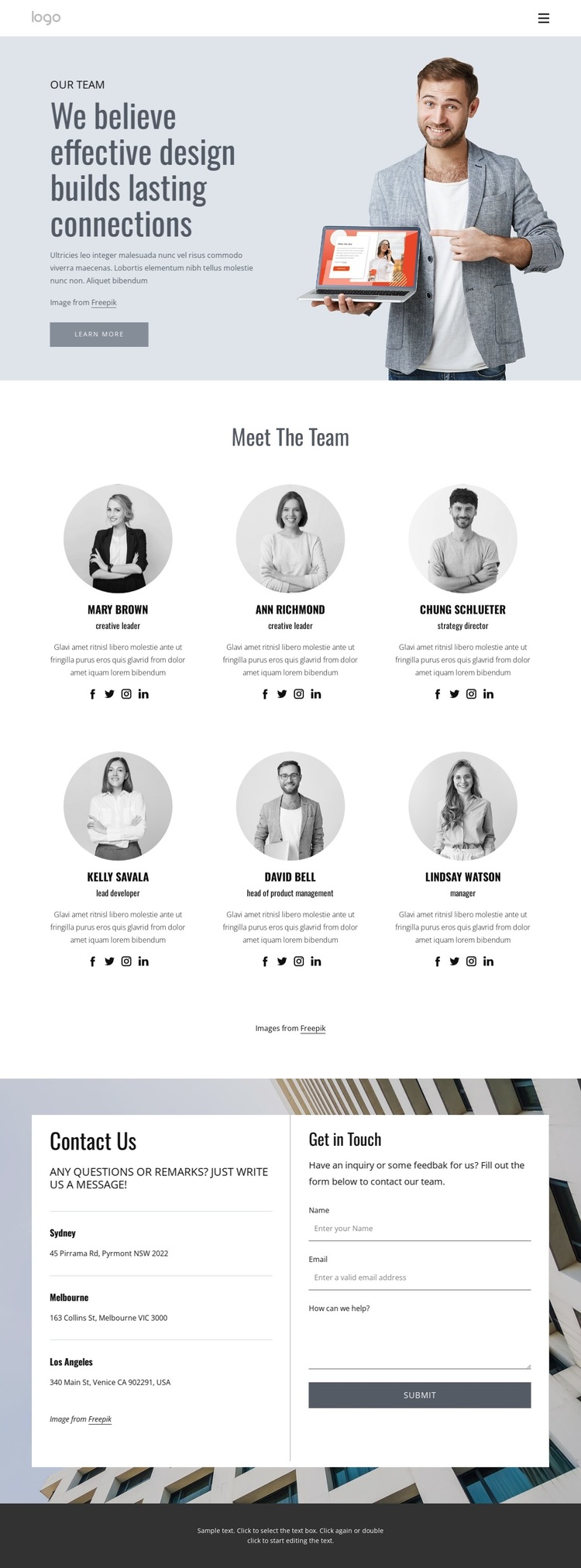 Web design experts HTML5 Template