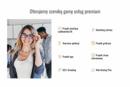 Różnorodność Oferowanych Usług Premium - Makieta Nowoczesnej Strony Internetowej
