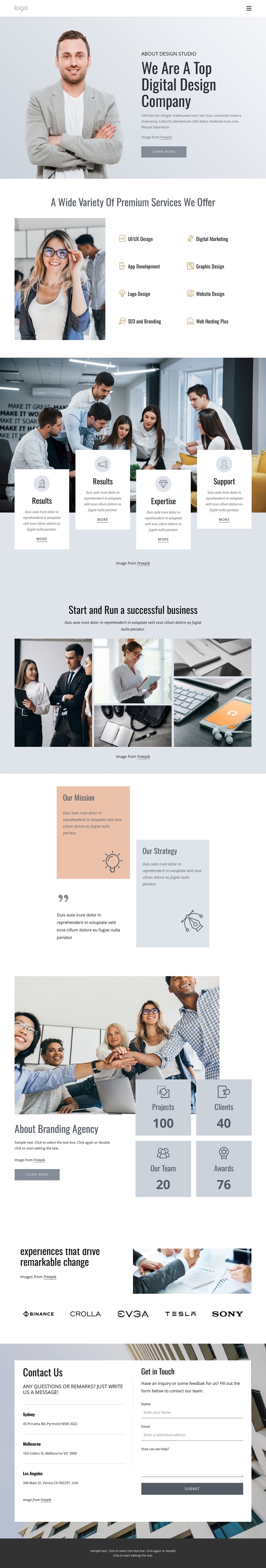 About web design studio Template