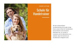 Unsere Hundeschule Eine Seitenvorlage