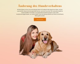 Hundegehorsamstraining - Schönes Website-Design