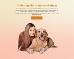Premium-Landingpage Für Hundegehorsamstraining