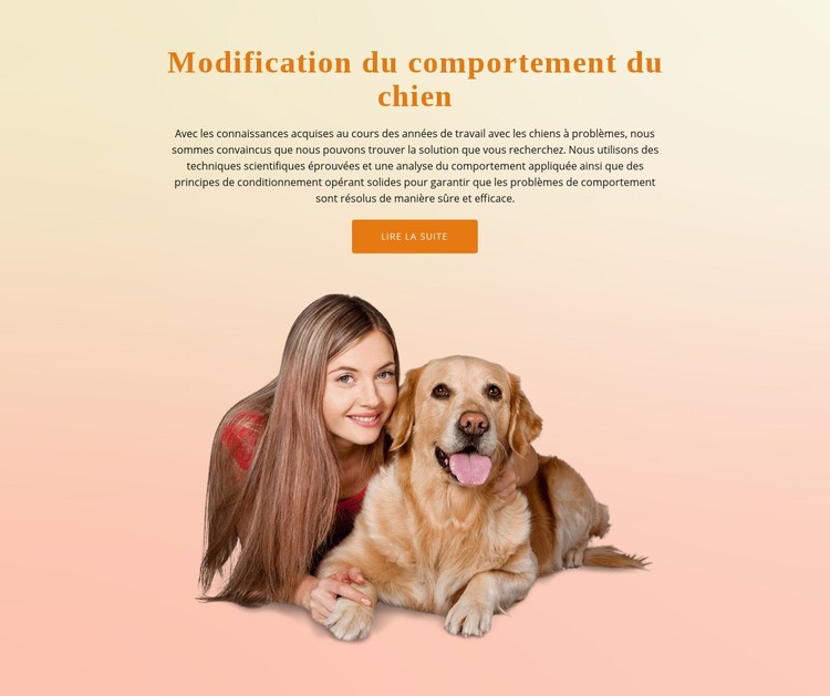 Formation d'obéissance de chien Modèle CSS