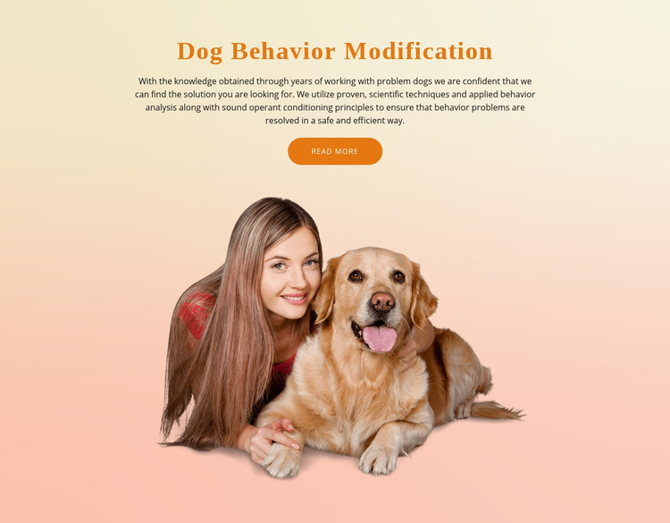 Dog obedience training Homepage Design