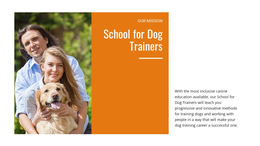 Our Dog Training School - Free One Page Website