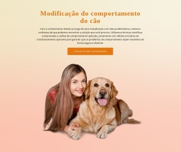 Treinamento De Obediência De Cães - Belo Design De Site