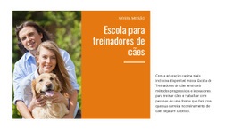 Nossa Escola De Treinamento De Cães - Modelo De Página HTML5