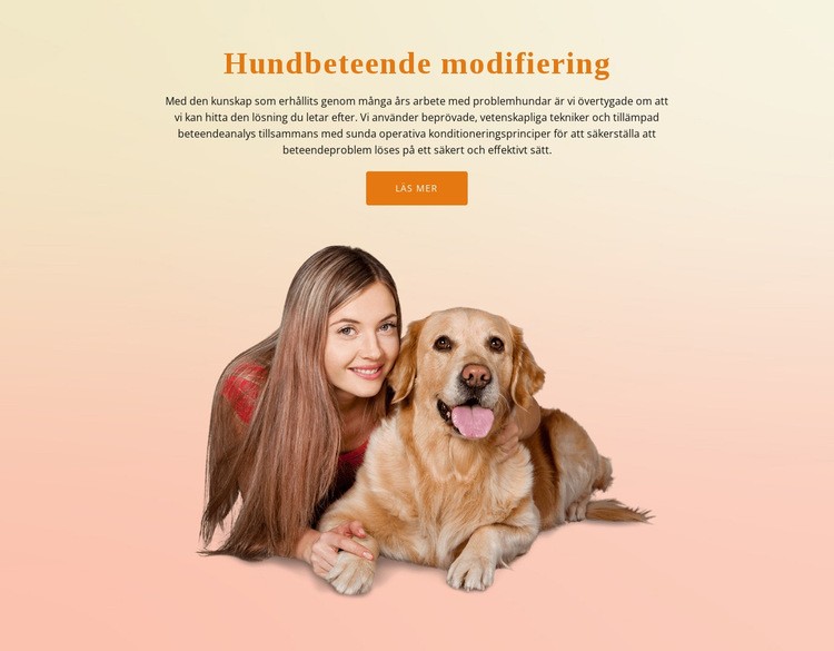 Hundlydnadsträning CSS -mall