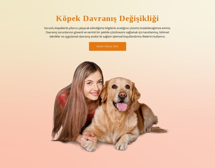 Köpek itaat eğitimi Html Web Sitesi Oluşturucu