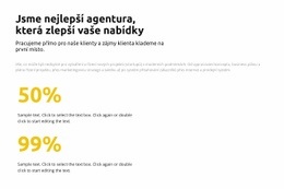 Statistiky V Procentech – Přizpůsobitelná Šablona