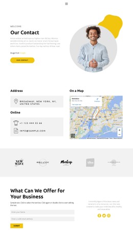 Our Offices Around The Country CSS Grid Template