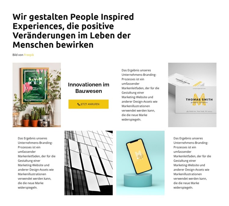 Designentwicklung von Grund auf CSS-Vorlage