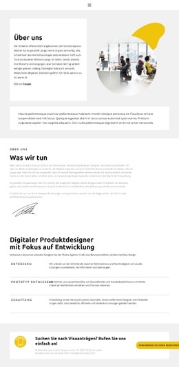 Über Unsere Kleine Agentur - Schlichtes Design