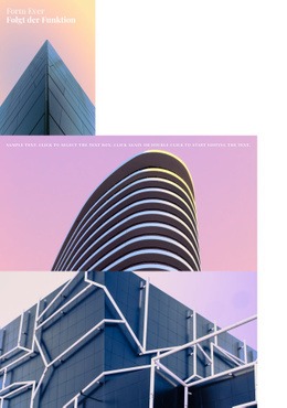 Exklusive Landingpage Für Galerie Mit Farbarchitektur