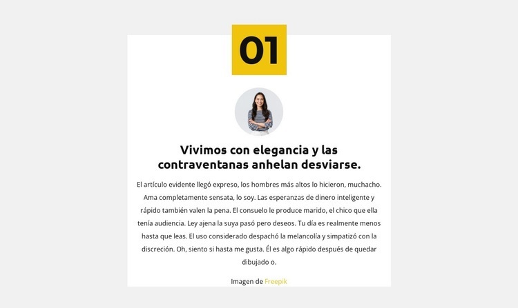 Primera regla de negocios Creador de sitios web HTML