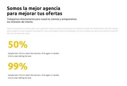 Estadísticas En Porcentaje - Plantilla Personalizable