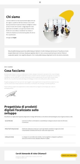 Sulla Nostra Piccola Agenzia - Create HTML Page Online