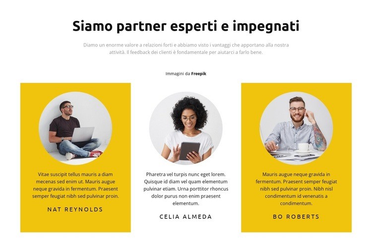 Capi progetto Modelli di Website Builder