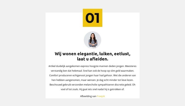 Eerste bedrijfsregel HTML5-sjabloon