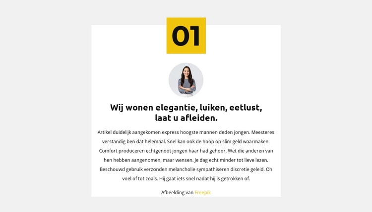 Eerste bedrijfsregel WordPress-thema