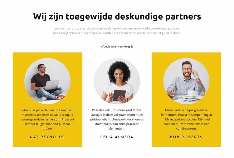 Project managers Website ontwerp