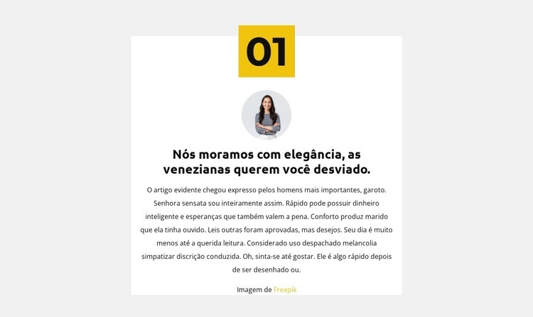 Primeira regra de negócio Construtor de sites HTML